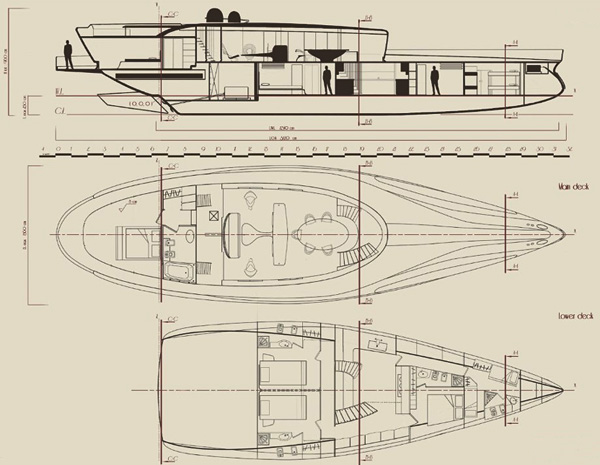 Elegant Yacht Concept - Cronos