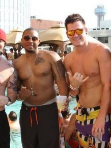 The Adult Swim pool party at Crowne Plaza