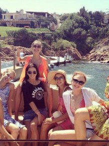 Russian Girls from National Rhythmic Gymnastics Team Relax in Sardinia