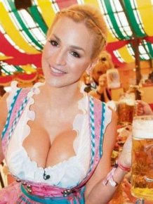Busty Model Jordan Carver Visits Oktoberfest