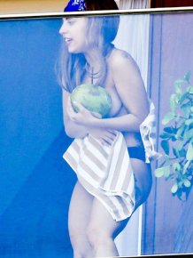 Topless Lady Gaga