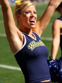 Indiana University vs University of Michigan Cheerleaders