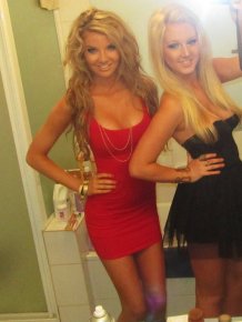 Hot girls in tight dresses