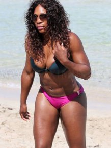 Serena Williams on the Beach