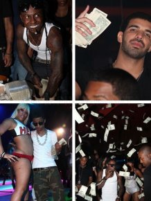 Money Rain at The Strip Club In Miami 