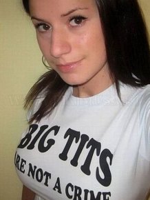 Cute Girls In Hilarious T-Shirts 