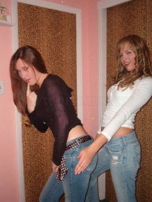 Cute Party Girls Grabbing Each Other 