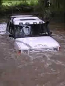Land Rovers in Deep Deep Water
