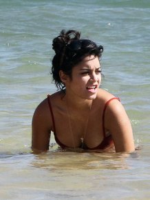 Vanessa Hudgens in red bikini