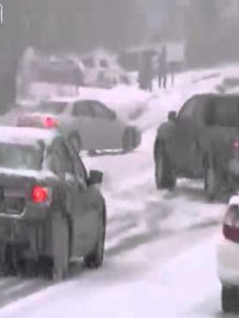 Multiple crashes on snowy road in Utah 01.21.2012