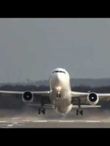 Crosswind Landings during a storm at Düsseldorf
