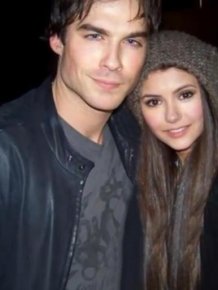 Nina Dobrev and Ian Somerhalder