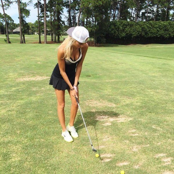 Pretty Golf Girl Elise Lobb