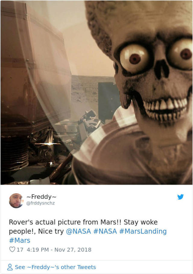 Memes About NASA’s InSight’s First Photos From Mars | Others