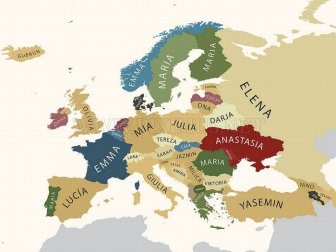 Europe's Most Popular Names 