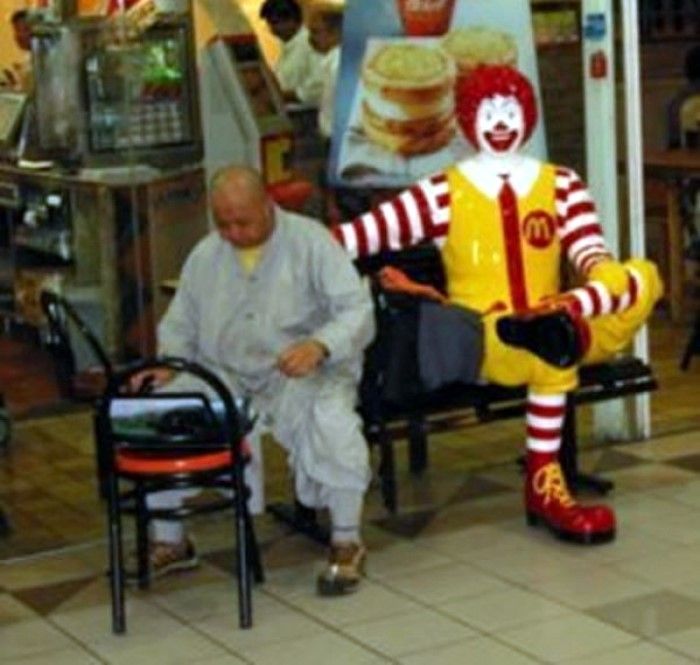 Clown Ronald makes people do nasty things