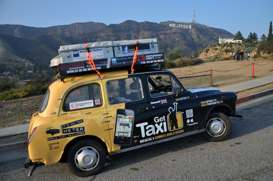 Around the World with a black London taxi
