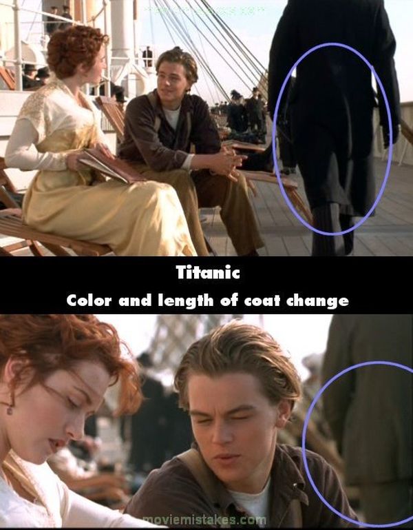Mistakes in the Original Titanic Movie