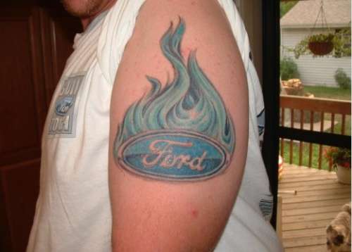 Tattoo battle - Ford vs Chevy Fans