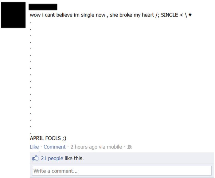 The Worst April Fools Day Jokes On Facebook