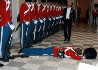 The Royal Guard passed out