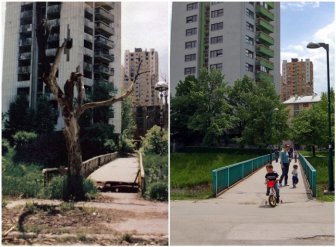 Photos of Sarajevo after the 1992-96 Siege and Now