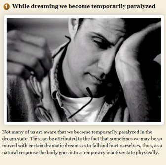 Facts About Dreams