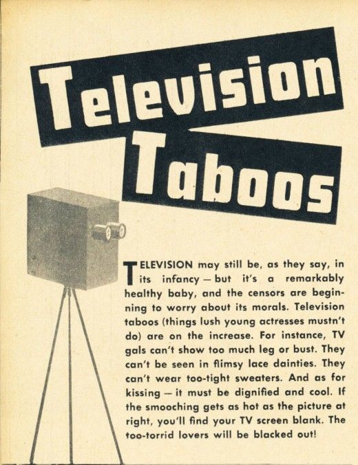 Television Taboos, 1949, part 1949