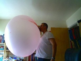 It's the Biggest Gum Bubble I've Ever Seen