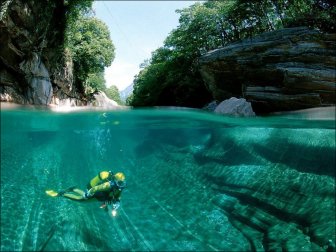 Incredibly Clear Waters of the Verzasca River 