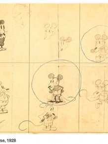 Early Sketches of Famous Cartoon Characters