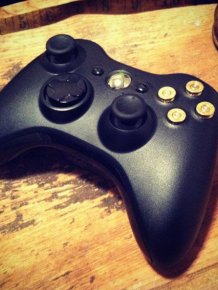 Xbox Controller Modded with 9mm Bullet Buttons