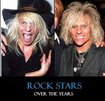 Rock Star Then and Now