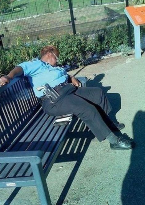 Security Guards Caught Sleeping On The Job