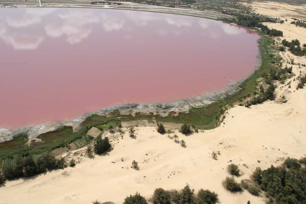 Pink Lake in Senegal