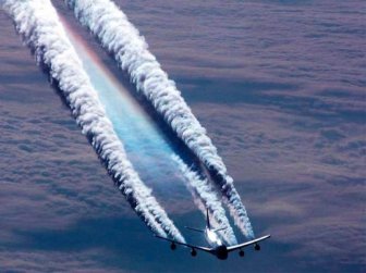 Vapour Trails and Cones Created by Planes