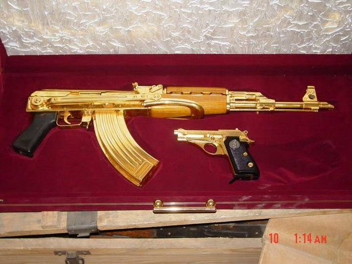 Gold Weapons of the Saddam Hussein