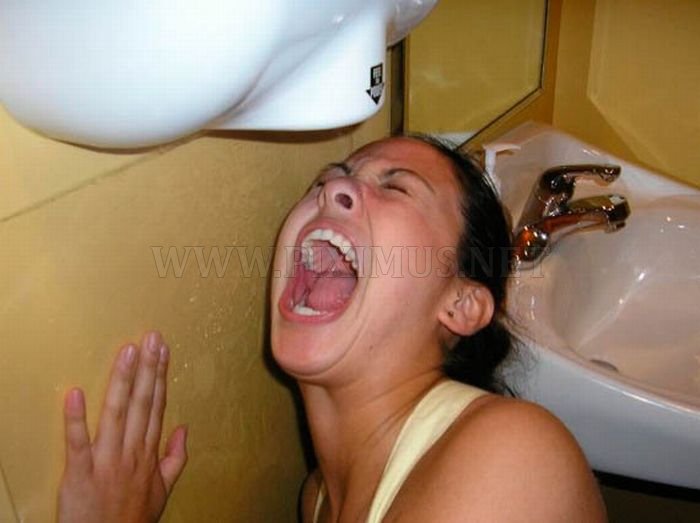 Hand Dryer to the Face 