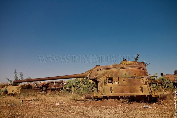 Tank Cemetery in Eritrea 