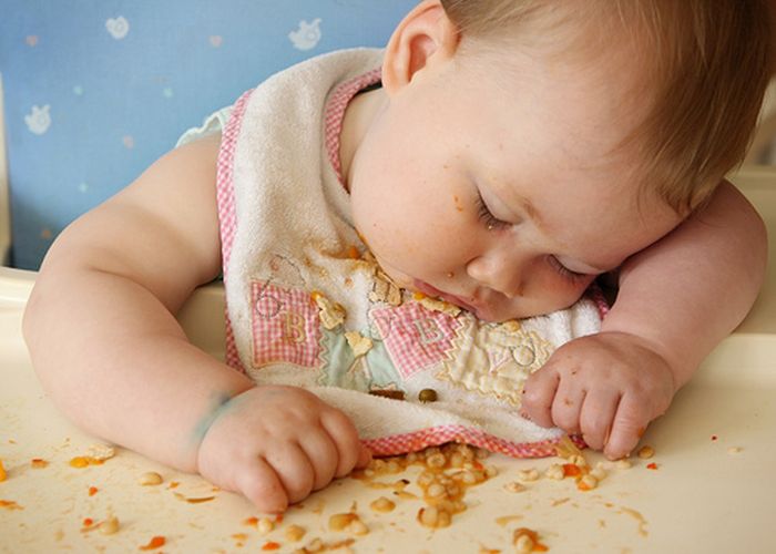 Kids Falling Asleep While Eating