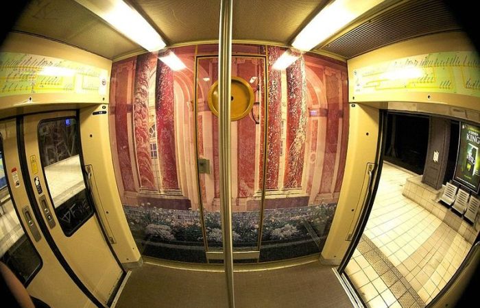 The Interior of Paris - Versailles Train 