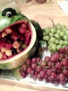 DIY Watermelon Frog Bowl