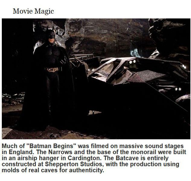 Interesting Facts About “Batman Begins”