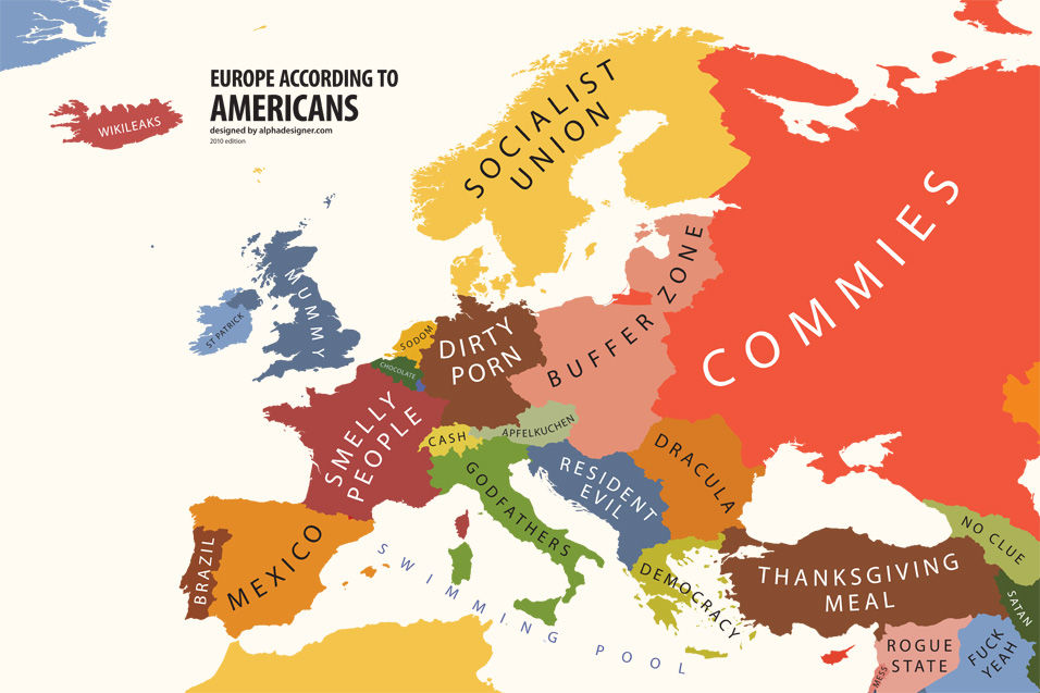 Maps With Funny But Familiar Stereotypes Fun