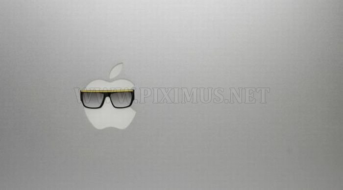 Apple Logos Wearing Glasses 
