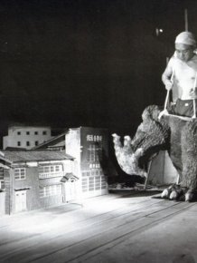 On the Set of Godzilla in 1954