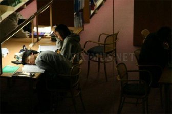 Sleeping in the Library