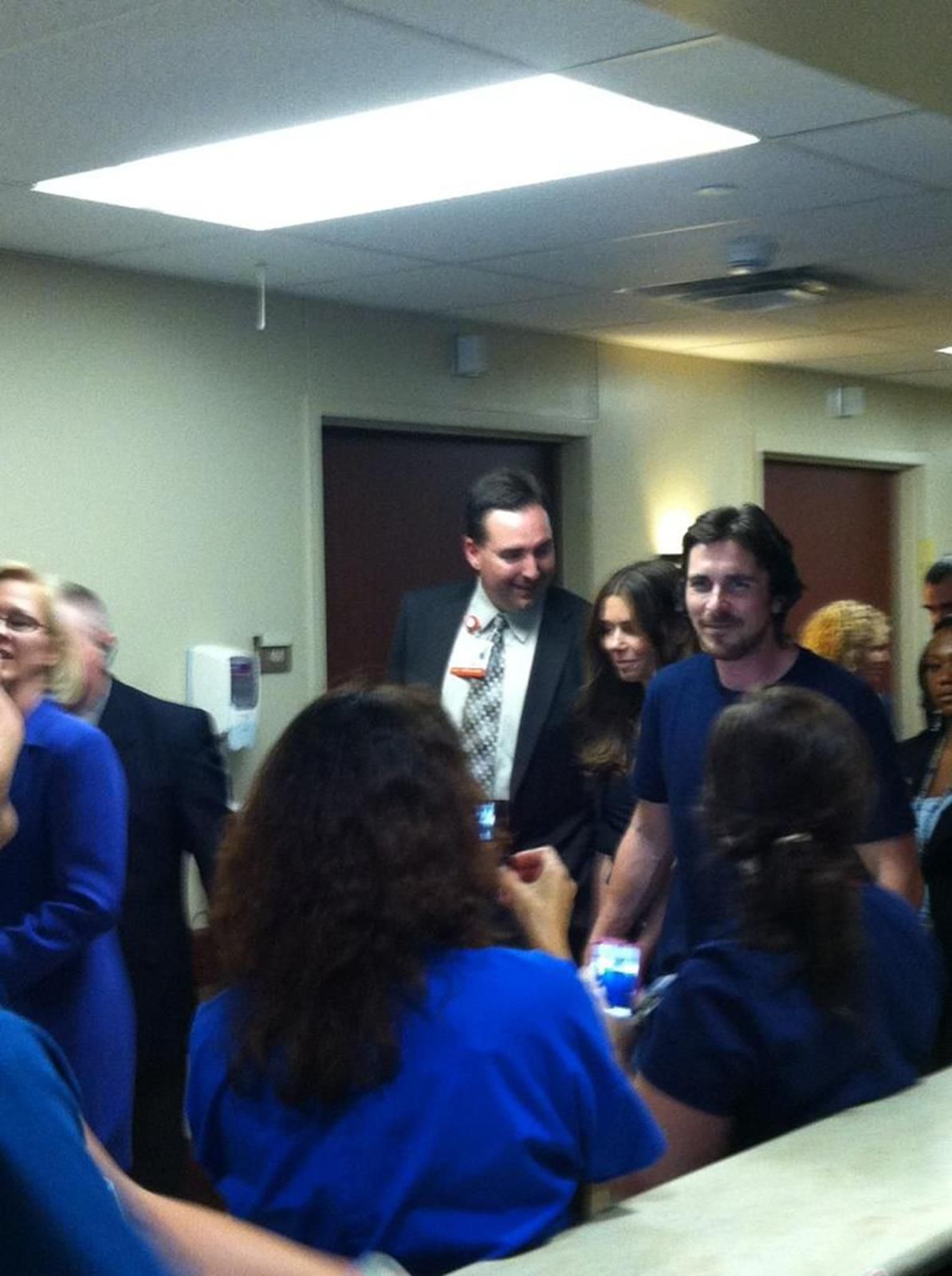 Christian Bale Visits Aurora Shooting Victims 