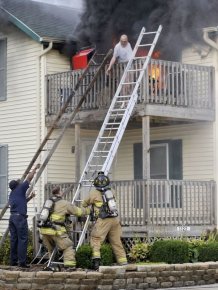 Firemen Rescue a Man