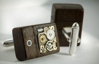 Cool Steampunk USB Cufflinks 